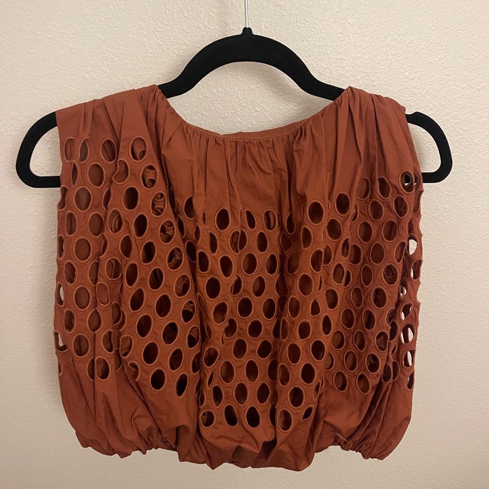 A.L.C. Raina Top and Flora Maxi Skirt Eyelet